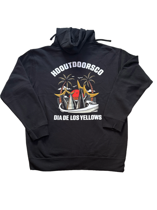 Now Available! Dia De Los Yellows Zip Up Hoodie